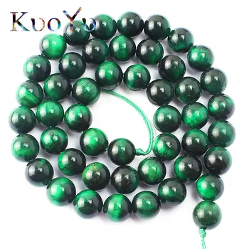 

A++ Green Tiger Eye Natural Stone Beads Round Beads For Jewelry Making 15"Pick Size 4mm 6mm 8mm 10mm 12mm DIY Bracelet wholesale