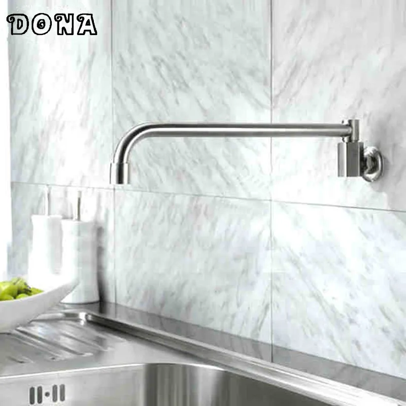 

Fashion high quality Semi-automatic 360 degree wall mounted faucet,single cold single lever basin faucet tap DONA1413