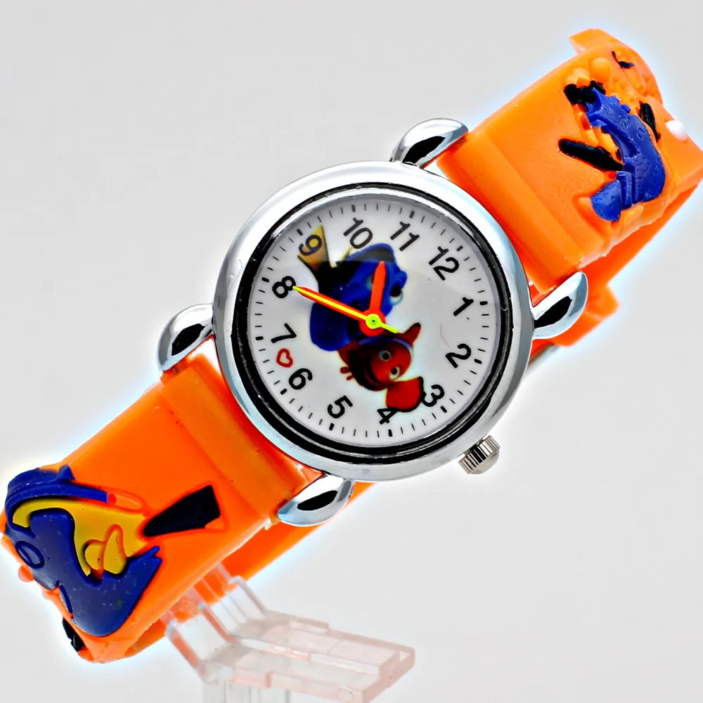 Кожа кварцевые наручные часы мультфильм детей Watchwatches для девочек любимый
