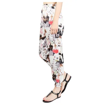 

#4 DROPSHIP 2018 NEW HOT Fashion Women Print Trousers with Loose Wide-leg Pants Harem Pants Freeship
