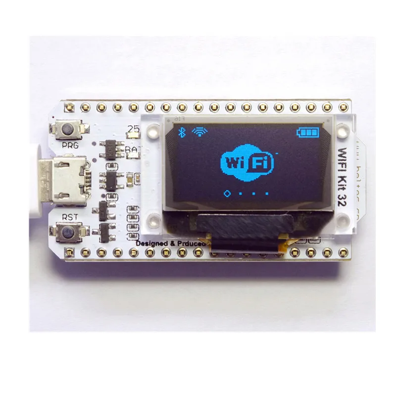 

ESP32 Bluetooth WIFI Kit Blue OLED 0.96 inch Display Module CP2102 32M Flash 3.3V-7V Internet Development Board for Arduino