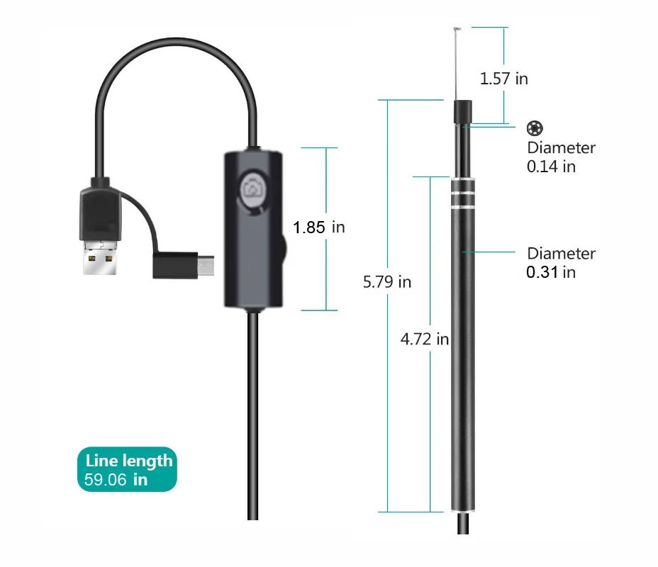 USB инструмент для чистки ушей HD визуальная ложка для ушей многофункциональная Ушная палочка с мини-камерой ручка для ушей уход за ушами для очистки ушей эндоскоп