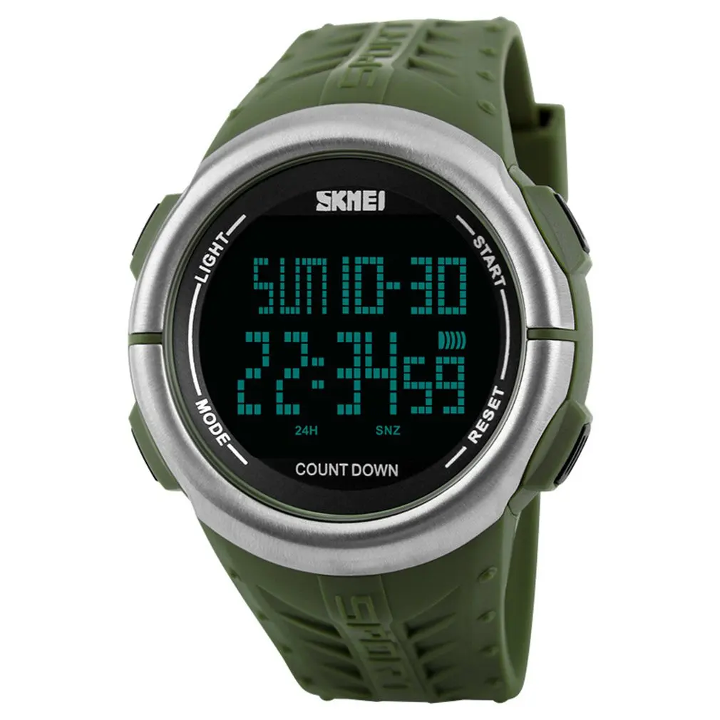 SKMEI Watch Men Outdoor Fashion Multi-function Electronic Watch Outdoor Luminous Waterproof Men's Led Watches Relogio
