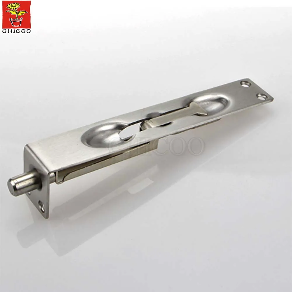 Casters MUMA 2pcs 6 Inch Door Flush Bolt Latch Lock Concealed Door Bolt