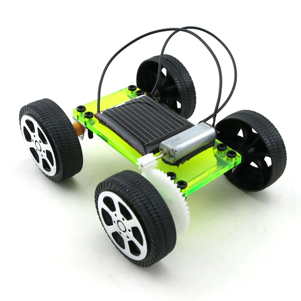 

Toys for children 1 Set Mini Solar Powered Toy Car DIY ABS Kit Child Educational Funny Gadget Hobby Gift Solar Car Education kit