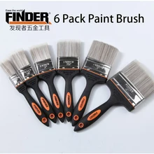 Finder 6 шт./компл. деревянная кисть " /1,5"/" /2. 5"/" /4" для декоративный настенный рисунок инструменты художественная картина маслом легко Краски