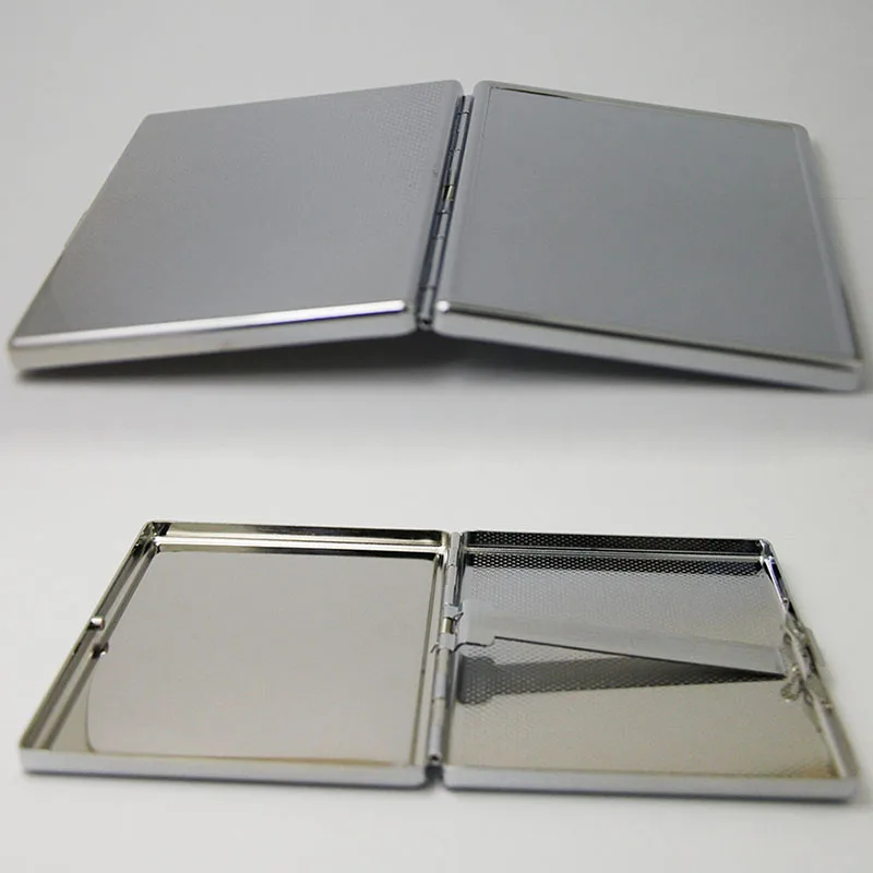 

240Pcs Blank 9 Cigarettes Box Case Stainless Steel Tobacco Tube Storage Pocket Box Holder Handy Portable DIY- DHL Free Shipping