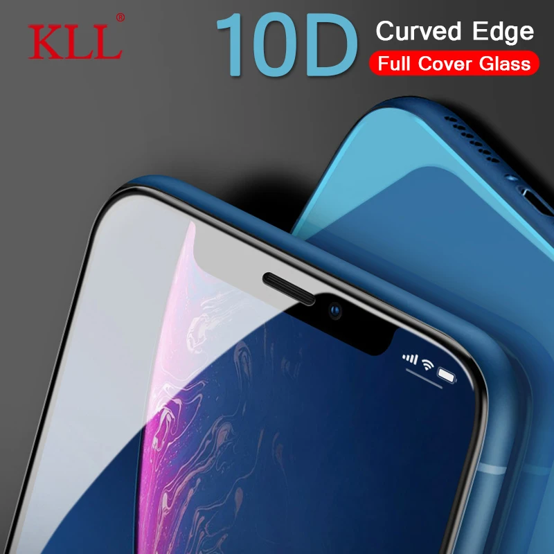 10D закругленные края полное покрытие закаленное стекло для iPhone X XS MAX XR защита