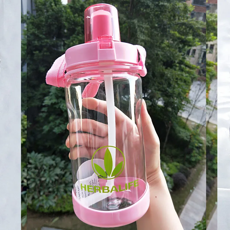 Новое поступление Herbalife 24 Fit бутылка для воды Модная Портативная Herbalife питание на заказ протеиновый порошок шейкер бутылка - Цвет: pink 1000ml