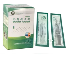 500 шт. одноразовые иглы для иглоукалывания для одноразового использования с трубкой acupunctue косметического массажа иглы 0,16/18/20/25/30 мм