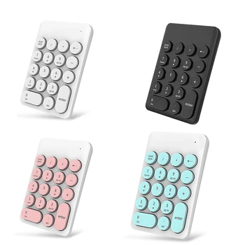 

Wireless Mini Keyboard and Mouse Keypad with 18 Round Keys for Laptop PC -Drop
