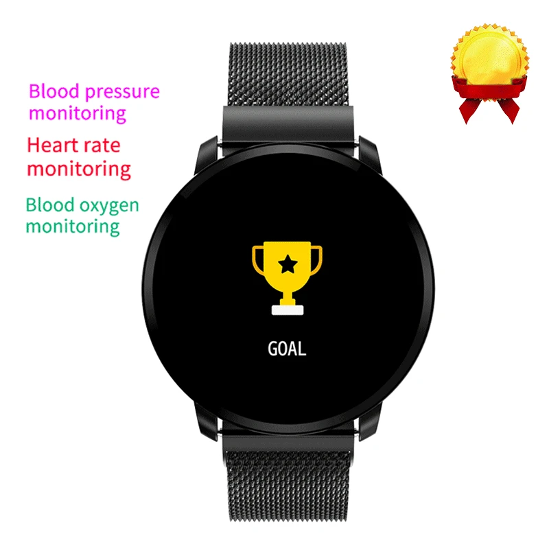 Blood Pressure Waterproof Watch IP67 Sport Men Smart watch Heart Rate Remote Photo Music Bracelet Band pk mi band4 n58 y9 | Электроника