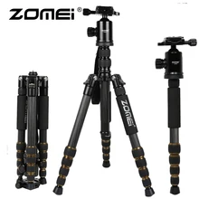 ZOMEI Z699 алюминиевый Профессиональный DSLR штатив с шаровой головкой для путешествий Компактный рефлекторный Штатив для монопода для Canon Nikon sony SLR камеры