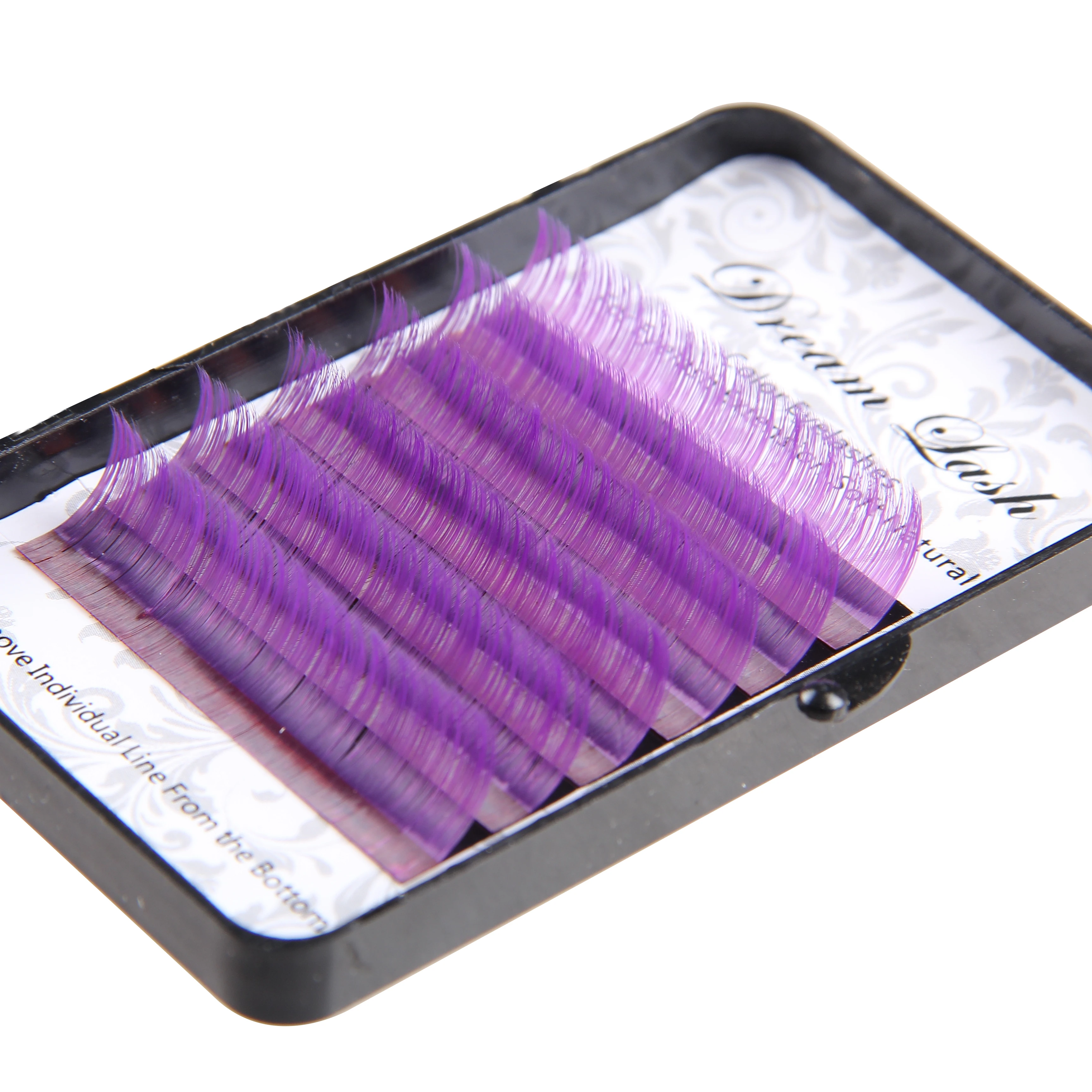 

Brown False Eyelashes Individual Eyelash Extension Purple Pink Blue Colorful Cilia Eyelashes Eye Makeup Tools