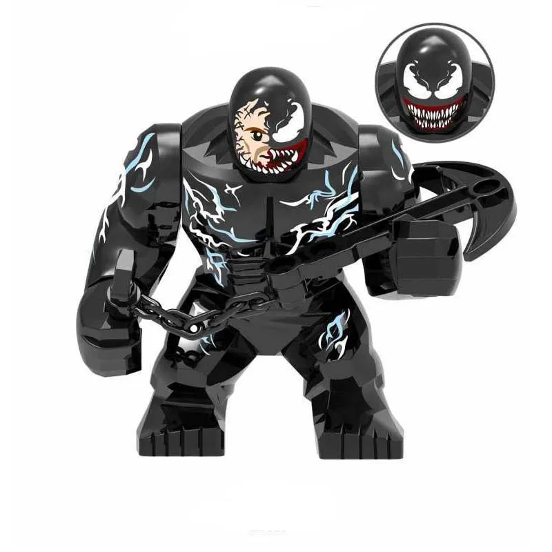 Marvel Superheros Big Size Avengers Venom Black Dwarf Carnage Building Blocks Figures For Kid Brick Toy