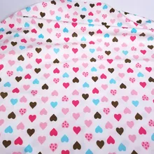 Полтора метра печатные сердце Форма 40 s хлопчатобумажные трикотажные ткани Джерси для DIY одежда для малышей, нагрудники, покрытием, постельное белье хлопок ткань