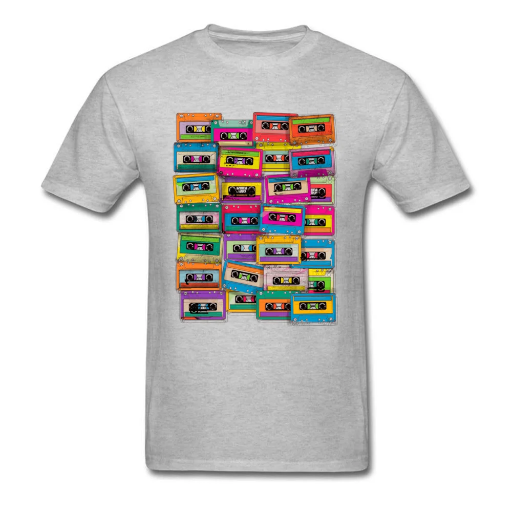 Retro Neon Music Tape Cassette_grey