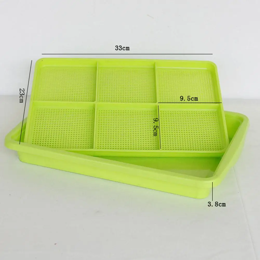 

LanLan Hydroponics Seed Germination Tray for Sprouting Vegetable Wheatgrass Seedling Random Color