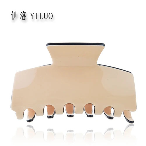

Korean Style Acrylic Women Accessories Fashion Rectangular Middle Size Ponytail Holder Girls Hair Clip 7.8cm Long FREE SHIPPING