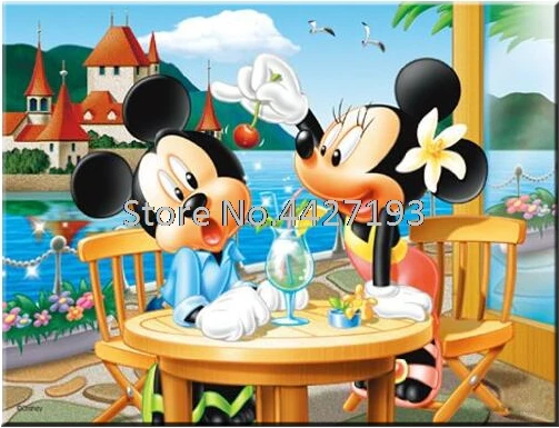 

5D Diy Diamond Painting Full Mickey holiday Cross Stitch Diamond Embroidery Christmas Rhinestones Crystal Mosaic Home Decor
