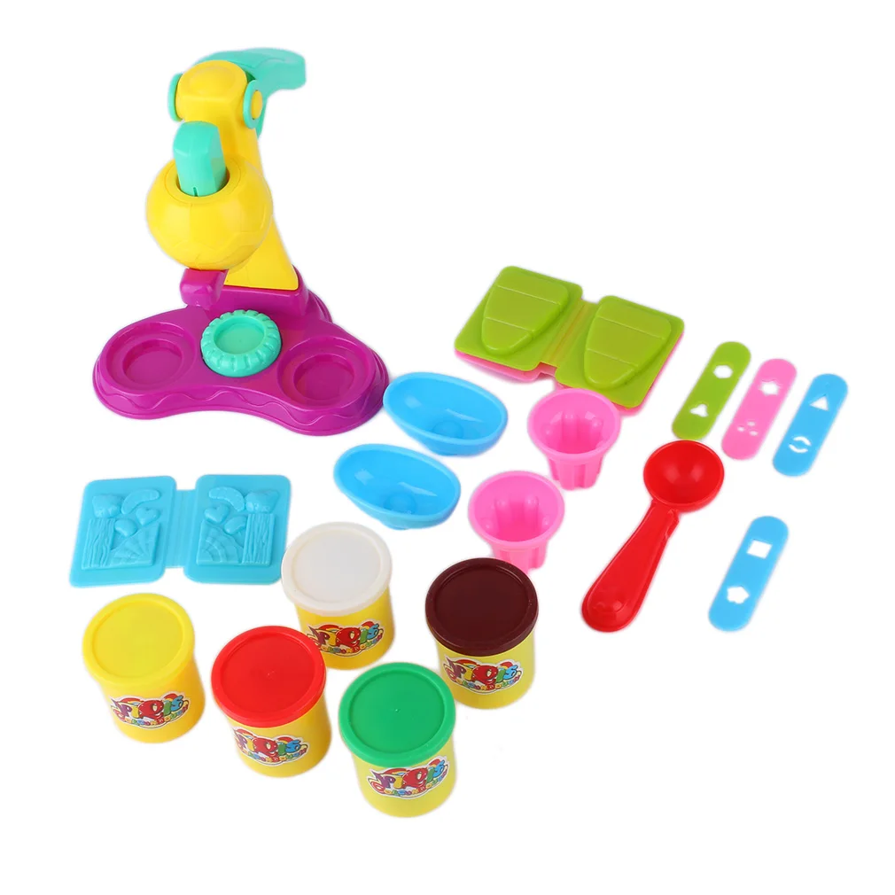 Лидер продаж! DIY резиновая грязь Мороженое двойной Maker ролевые игры Детские игрушки новая распродажа
