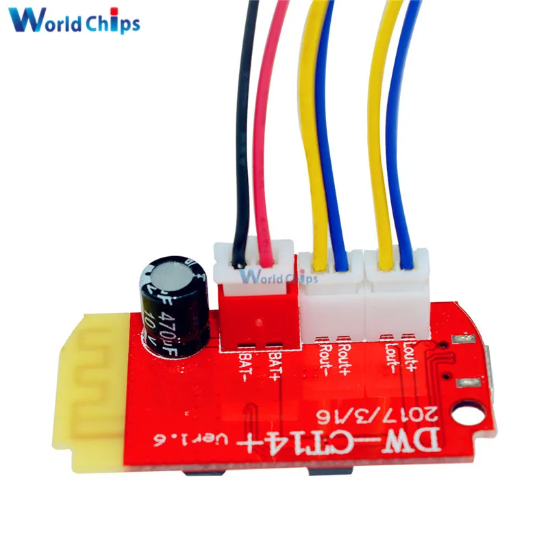 Цифровая плата усилителя звука 3 7 В 5 Вт двойная пластина DIY bluetooth колонка