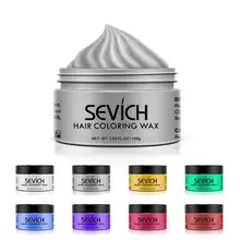 100 г временные волосы цветной воск для мужчин DIY прическа Muds формовочная паста краситель Крем гель