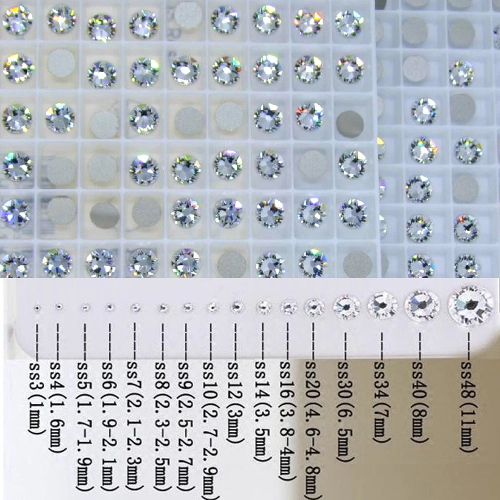 YanRuo-Mix-Crystal-Clear-Shinning-Designs-Top-quality-Non-hotfix-Flatback-Nail-Rhinestones-3d-Nail-Art