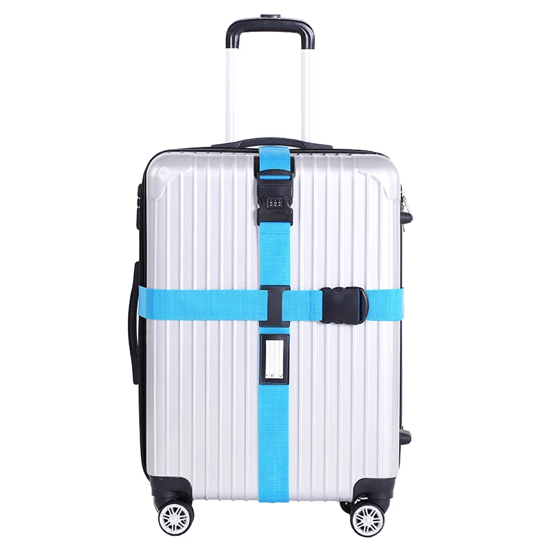 

Useful Adjustable Nylon Password Lock Travel Luggage Suitcase Strap Baggage Backpack Safe Belt with Secure Coded Lock