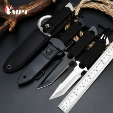 Hunting knife fixed bladeTactical Paratroopers Knife Hunt Stainless Steel Diving Outdoor Survival Camping Pocket Knives machet
