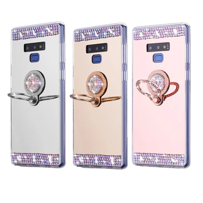 

Bling Phone Cover for Samsung Galaxy A7 A8 A6 A5 2018 J4 J6 Note 9 8 S9 S8 Plus Case Lxuxry Mirror Diamond phone Case