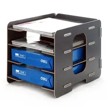 1 шт. Творческий artisan плагин древесины desktop A4 папку для хранения стойки A043