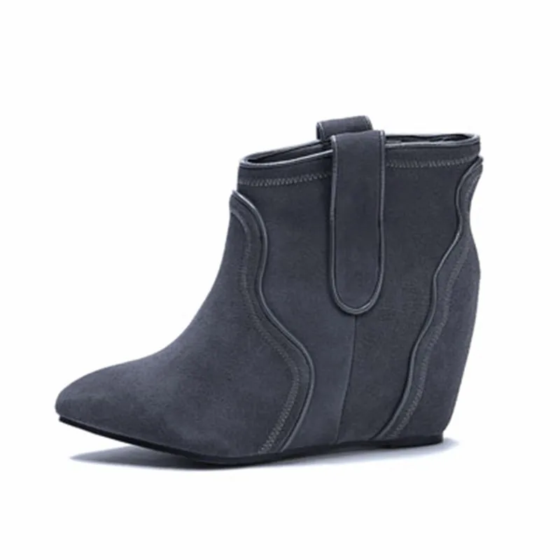 ENMAYER   increased comfort women's boots cowhide boots fashion boots classic wild