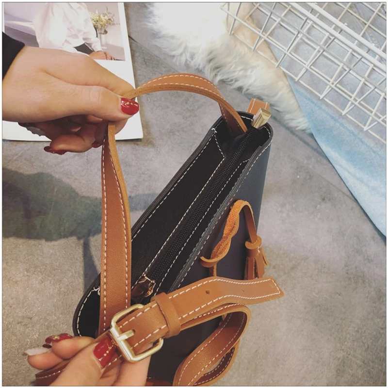 Elimetis 2018 Women Shoulder Bag Leather Female Chain Crossbody Bag Fashion Double Handbags Messenger Shoulder Bag For Women     (11)