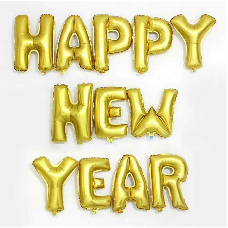 happy new year gold balon ile ilgili görsel sonucu