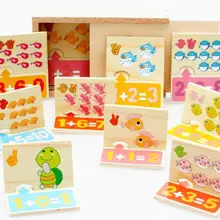 Новые детские ранние деревянные развивающие головоломки математическое число совпадающих игр Игрушки для детей