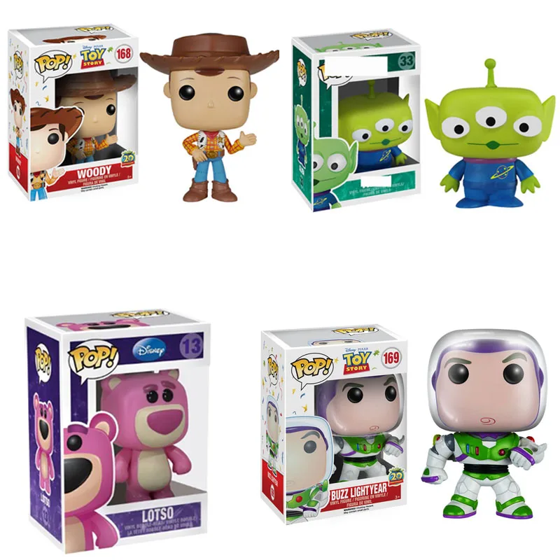 

FUNKO POP Toy Story 4 Woody Buzz Lightyear Vinyl Action Figures Cartoon Collection Model Anime Figure Toys Birthday Gifts 2F08