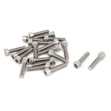 KSOL M6x25mm Нержавеющая Сталь Шестигранная Головкой Ключ Болты 20 Шт