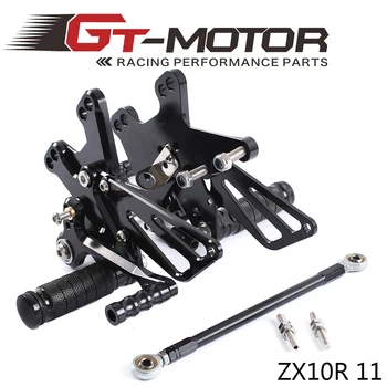 

Full CNC Aluminum Motorcycle Adjustable Rearsets Rear Sets Foot Pegs For ZX10R ZX-10R 2011 2012 2013 2014 2015 2016