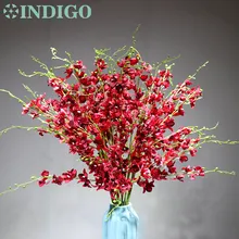 15pcs/lot Red Little Dancing-lady Orchid Flower Artificial Flowers Wedding Party Banquet Decoration Free Shipping free shipping 15pcs lot gbj2510 25a 1000v bridge rectifier