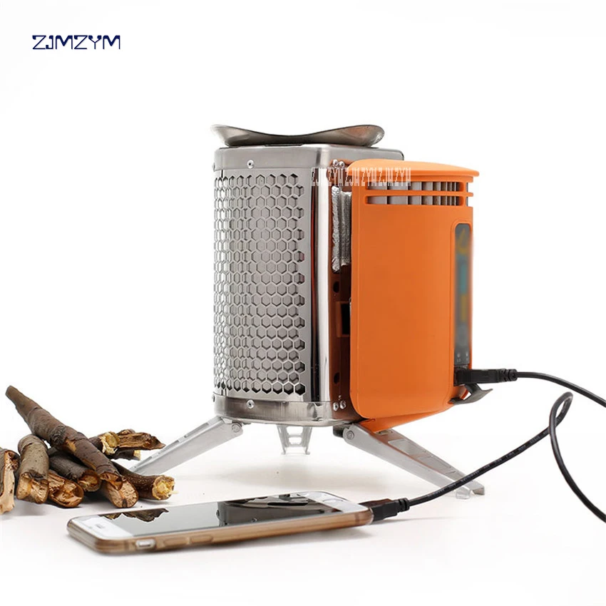 

3-5 Persons Ultralight Stainless Steel Stove With USB-Chargeable Device For Backpacking Outdoor Cooking Picnic BBQ Burning Wood