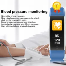 Часы Дисплей сенсорный смарт фитнес-браслет трекер активности bluetooth Камера браслет кровяное давление Пульс смарт-браслет