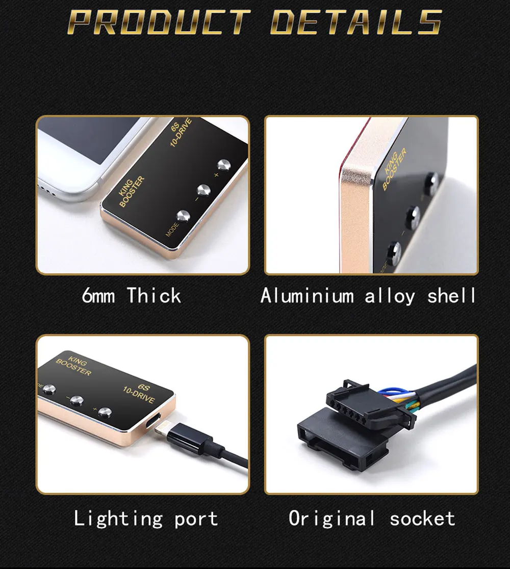 12 car DIY accessories smart pedal commander tuning box electronic throttle controller accelerator speed control module