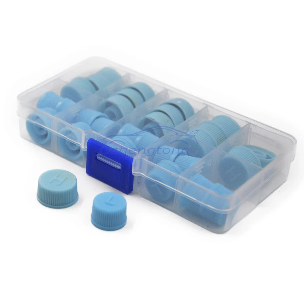 

30pcs/Box Auto Air Conditioner Refrigerant Car Dust Cover Valve Cores Caps 134a High Low Pressure Caps