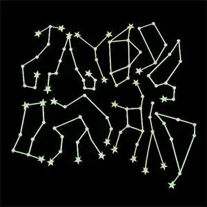 Fluorescent Stickers Universe Planet Star Glow In The Dark