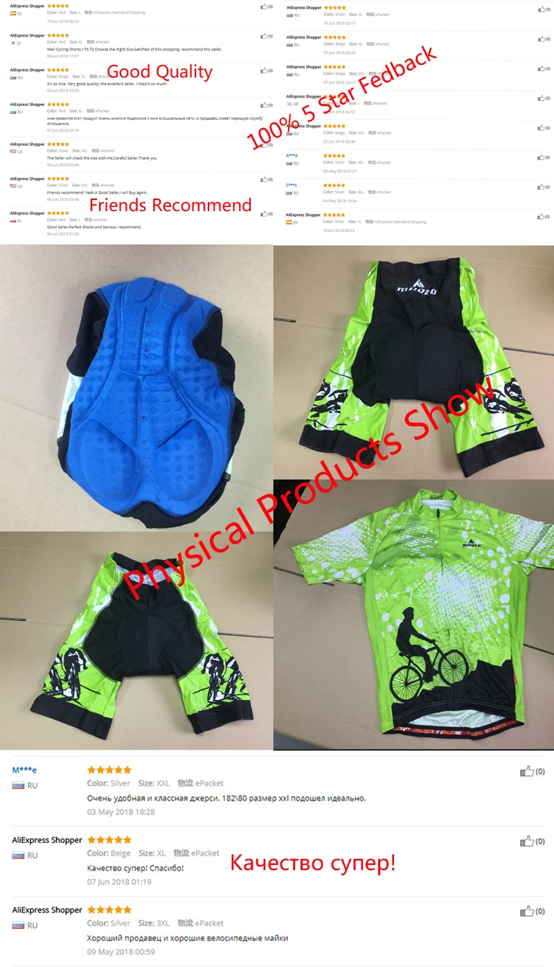 Miloto Cycling jersey Men Cycling shorts Cycling set