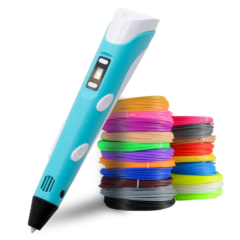 

Festival Party Gifts 3D Pen LED Screen DIY 3D Printing Pen ABS Filament Creative Toy Gift For Kids Design Drawing