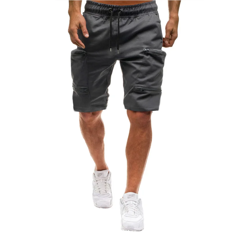 UNPADUPE Для мужчин сплошной Шорты летние Повседневное шнурок дышащие прямые брюки карго Шорты высокое качество мужской с эластичной резинкой на талии шорты мужские