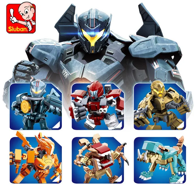 

New 6 Styles Pacific Rim Gipsy Avenger Sabre Athena Phoenix fit robot star wars figures technic Building Blocks Bricks Toys