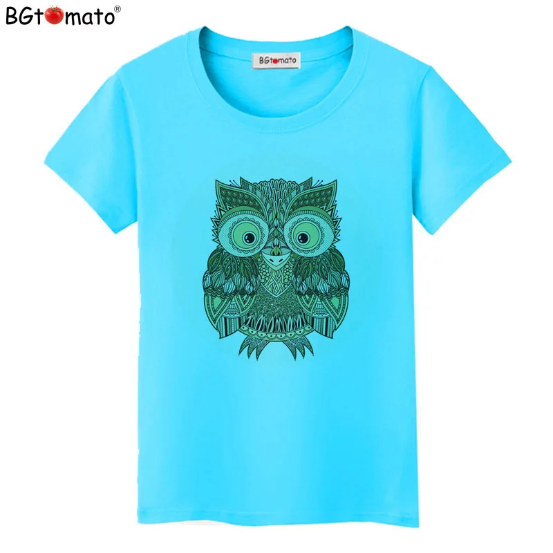 

Factory store owl shirt cheap sale top tees comfortable casual t shirt women brand clothes hot sale t-shirt